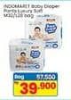 Promo Harga Indomaret Baby Diapers Pants Luxury Soft M32, L28 28 pcs - Indomaret