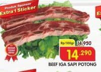 Promo Harga Iga Sapi per 100 gr - Superindo