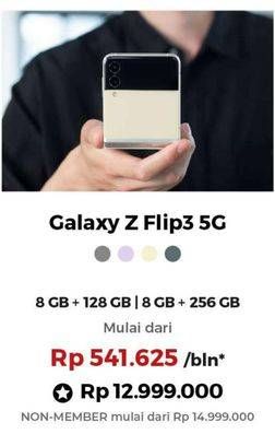 Promo Harga SAMSUNG Galaxy Z Flip3 5G  - Erafone