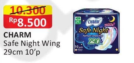 Promo Harga Charm Safe Night Wing 29cm 10 pcs - Alfamart