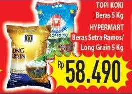 Promo Harga Topi Koki Beras/ Hypermart Beras Setra Ramos/ Long Grain  - Hypermart