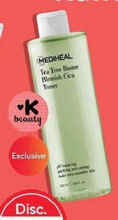 Promo Harga MEDIHEAL Tea Tree Biome Blemish Cica Toner 320 ml - Guardian