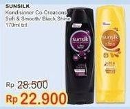Promo Harga SUNSILK Conditioner Soft Smooth, Black Shine 170 ml - Indomaret
