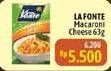 Promo Harga La Fonte Macaroni Cheese 63 gr - Alfamidi