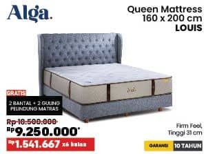 Promo Harga Alga Louis Queen Matress 160 x 200 cm  - COURTS