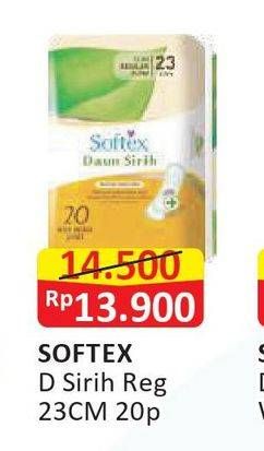 Promo Harga Softex Daun Sirih NonWing 23cm 20 pcs - Alfamart