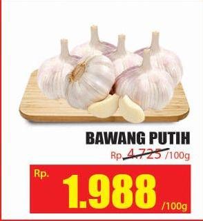 Promo Harga Bawang Putih per 100 gr - Hari Hari