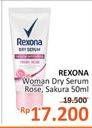 Promo Harga REXONA Dry Serum Fresh Rose, Fresh Sakura 50 ml - Alfamidi