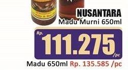 Promo Harga Madu Nusantara Madu Murni 650 ml - Hari Hari