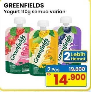 Promo Harga Greenfields Yogurt All Variants 110 gr - Indomaret