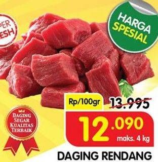 Promo Harga Daging Rendang Sapi per 100 gr - Superindo