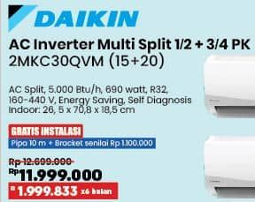 Promo Harga Daikin 2MKC30QVM | AC Multi Split 1/2 PK  - COURTS