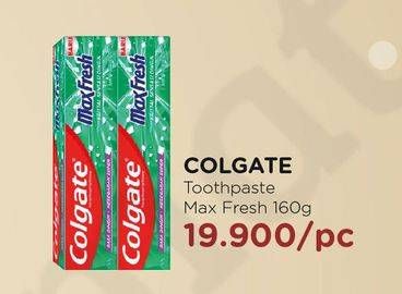 Promo Harga COLGATE Toothpaste Max Fresh 160 gr - Watsons