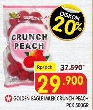 Promo Harga GOLDEN EAGLE Crunch Peach 500 gr - Superindo