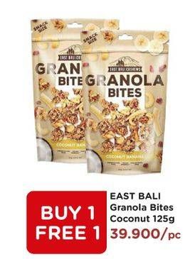 Promo Harga EAST BALI CASHEW Granola Bites Coconut Banana 125 gr - Watsons