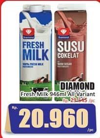 Promo Harga Diamond Fresh Milk All Variants 946 ml - Hari Hari