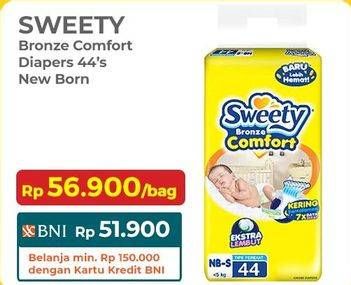 Promo Harga Sweety Bronze Comfort Dry X-Pert NB-S44 44 pcs - Indomaret