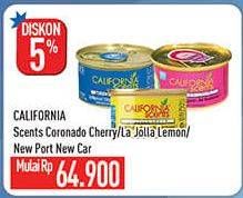 Promo Harga CALIFORNIA SCENTS Air Freshner Lemon, New Car  - Hypermart