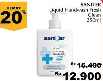 Promo Harga SANITER Hand Wash 250 ml - Giant