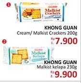 Promo Harga KHONG GUAN Cream Crackers 200 gr - Alfamidi