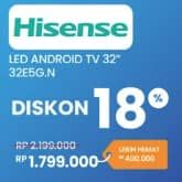Promo Harga Hisense 32E5G.N | LED Android TV  - Electronic City