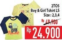Promo Harga 2 TO 5 Baby Girl & Boy T-Shirt 2, 3, 4  - Hypermart