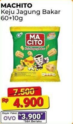 Promo Harga Macito Keju Jagung Bakar Snack 70 gr - Alfamart