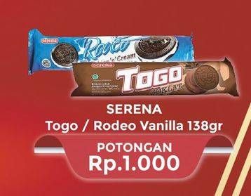 Promo Harga SERENA TOGO Biskuit Coklat/RODEO Wafer  - Hypermart