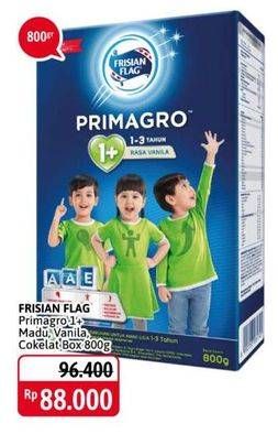 Promo Harga FRISIAN FLAG Primagro 1+ Madu, Vanilla, Cokelat 800 gr - Alfamidi