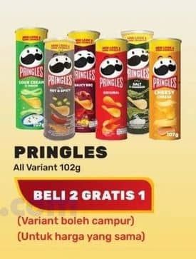 Promo Harga Pringles Potato Crisps All Variants 107 gr - Yogya