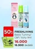 Promo Harga Fresh Living Bebio Essential Oil Tummy, Itchy, CF 9 ml - Watsons
