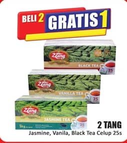 Promo Harga 2tang Teh Celup Jasmine Tea, Vanilla, Black Tea per 25 pcs 2 gr - Hari Hari