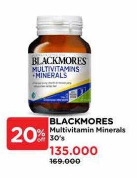 Promo Harga Blackmores Multivitamins + Minerals 30 pcs - Watsons