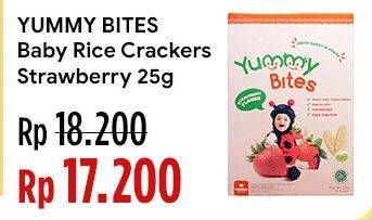 Promo Harga Yummy Bites Strawberry 25 gr - Indomaret