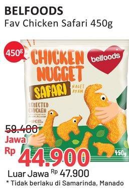 Promo Harga BELFOODS Nugget Chicken Nugget Safari 450 gr - Alfamidi