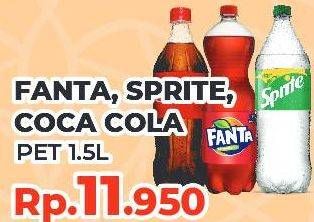 Fanta, Sprite, Coca cola pet 1.5L