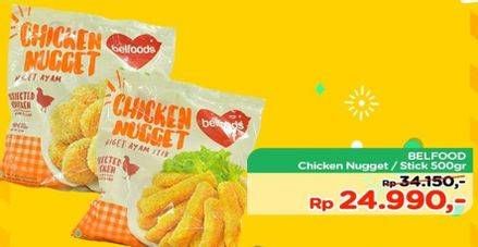 Promo Harga Belfoods Favorite Chicken Stick/ Nugget  - TIP TOP