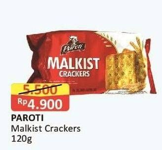 Promo Harga PAROTI Malkist Crackers 120 gr - Alfamart