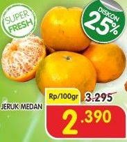 Promo Harga Jeruk Medan per 100 gr - Superindo