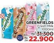 Promo Harga Greenfields Fresh Milk 1000 ml - LotteMart