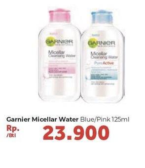 Promo Harga GARNIER Micellar Water Blue, Pink 125 ml - Carrefour