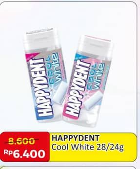 Promo Harga Happydent Cool White Permen Karet Mint 28 gr - Alfamart
