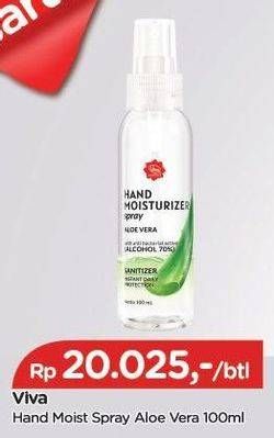 Promo Harga VIVA Hand Moisturizer Spray 100 ml - TIP TOP