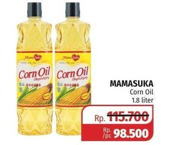Promo Harga MAMASUKA Corn Oil 1800 ml - Lotte Grosir