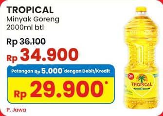 Promo Harga Tropical Minyak Goreng 2000 ml - Indomaret