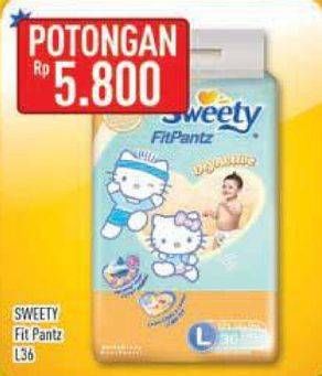 Promo Harga Sweety Fit Pantz Dry Active L36  - Hypermart