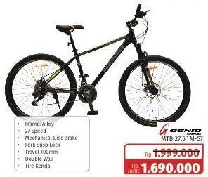 Promo Harga GENIO MTB 27,5" Tulsa  - Lotte Grosir