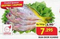 Promo Harga Ikan Ekor Kuning per 100 gr - Superindo
