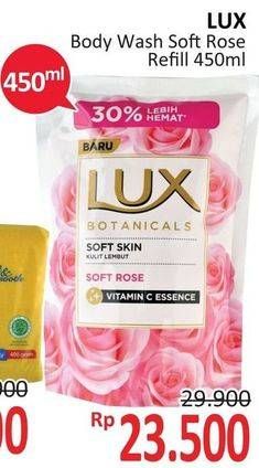 Promo Harga LUX Body Wash Soft Rose 450 ml - Alfamidi