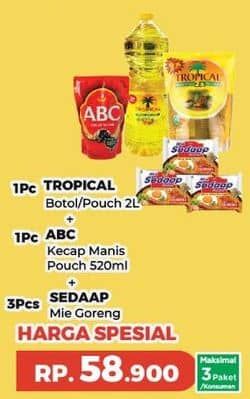 Tropical Minyak Goreng + ABC Kecap + Sedaap Mie Goreng